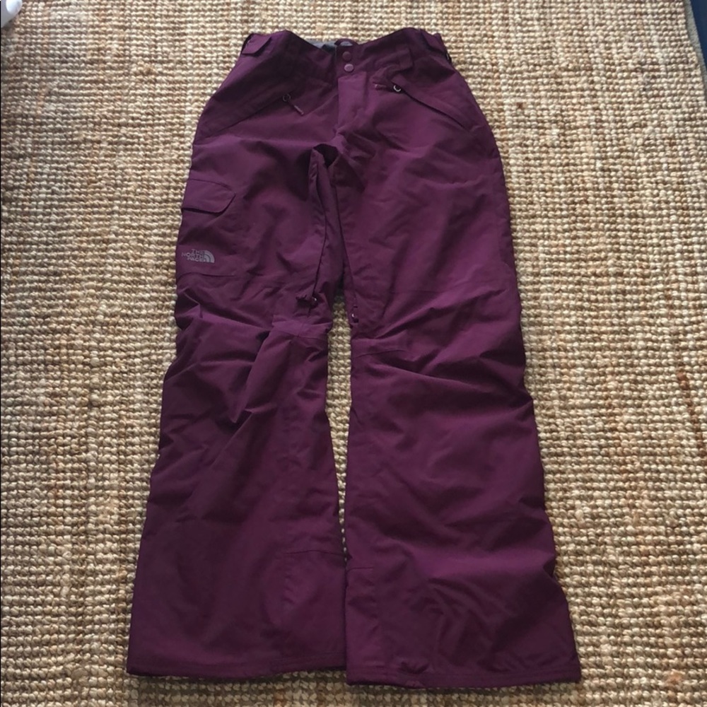 Purple North Face Snowboarding Pants